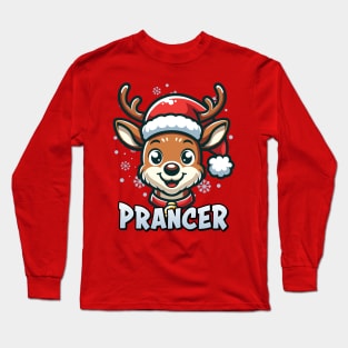 Santa’s Reindeer Prancer Xmas Group Costume Long Sleeve T-Shirt